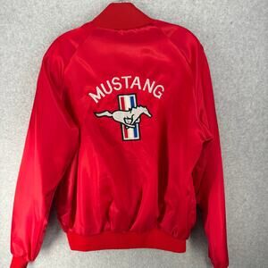 Vintage Westark USA Satin Club Jacket 🔴 Mustang 70s